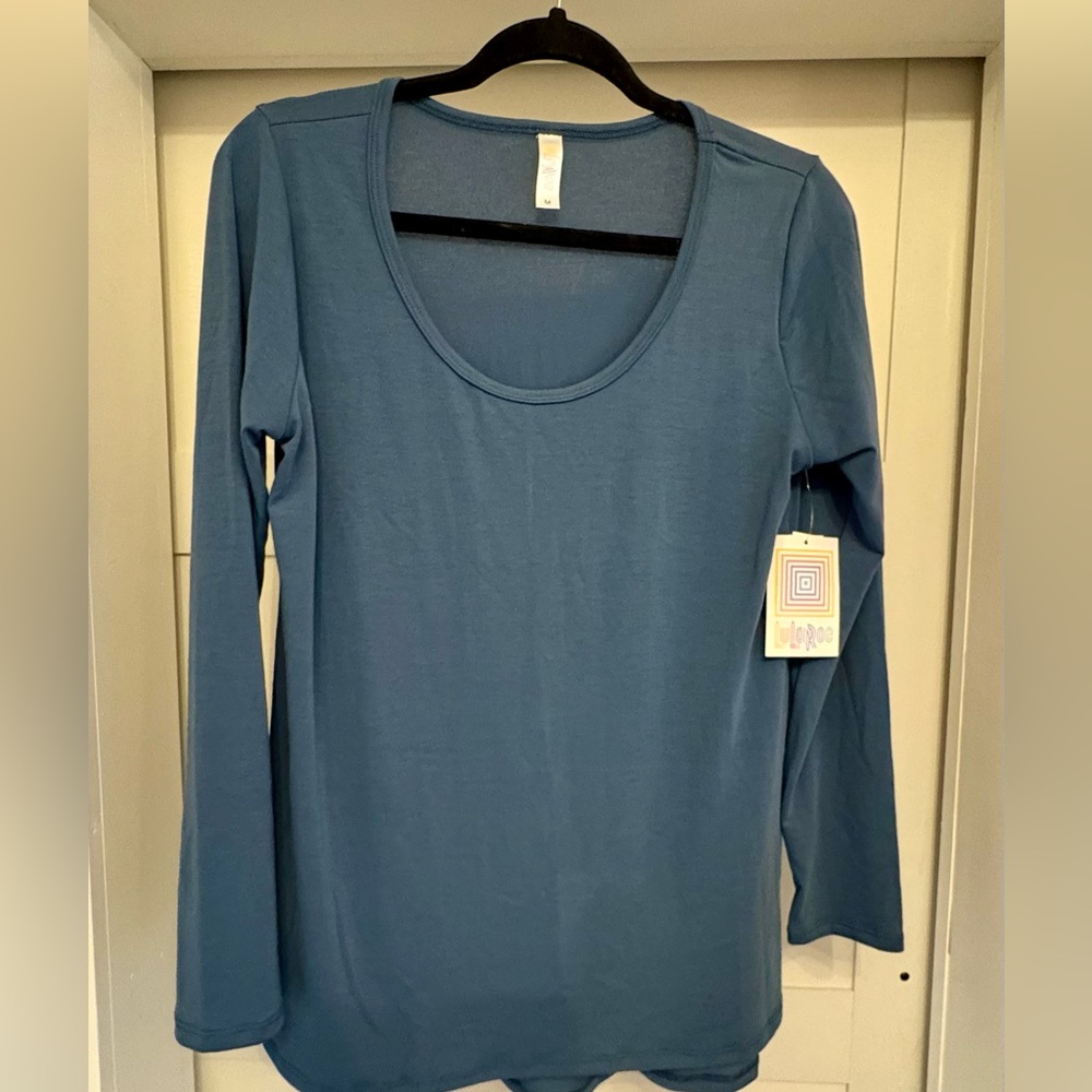 LuLaRoe Blue Long Sleeve Blouse